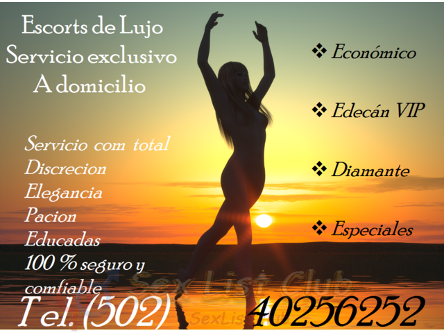 servicio exclusivo a domicilio hoteles zona 10 y carretera salvador tel. 40256252 personal exclusivo